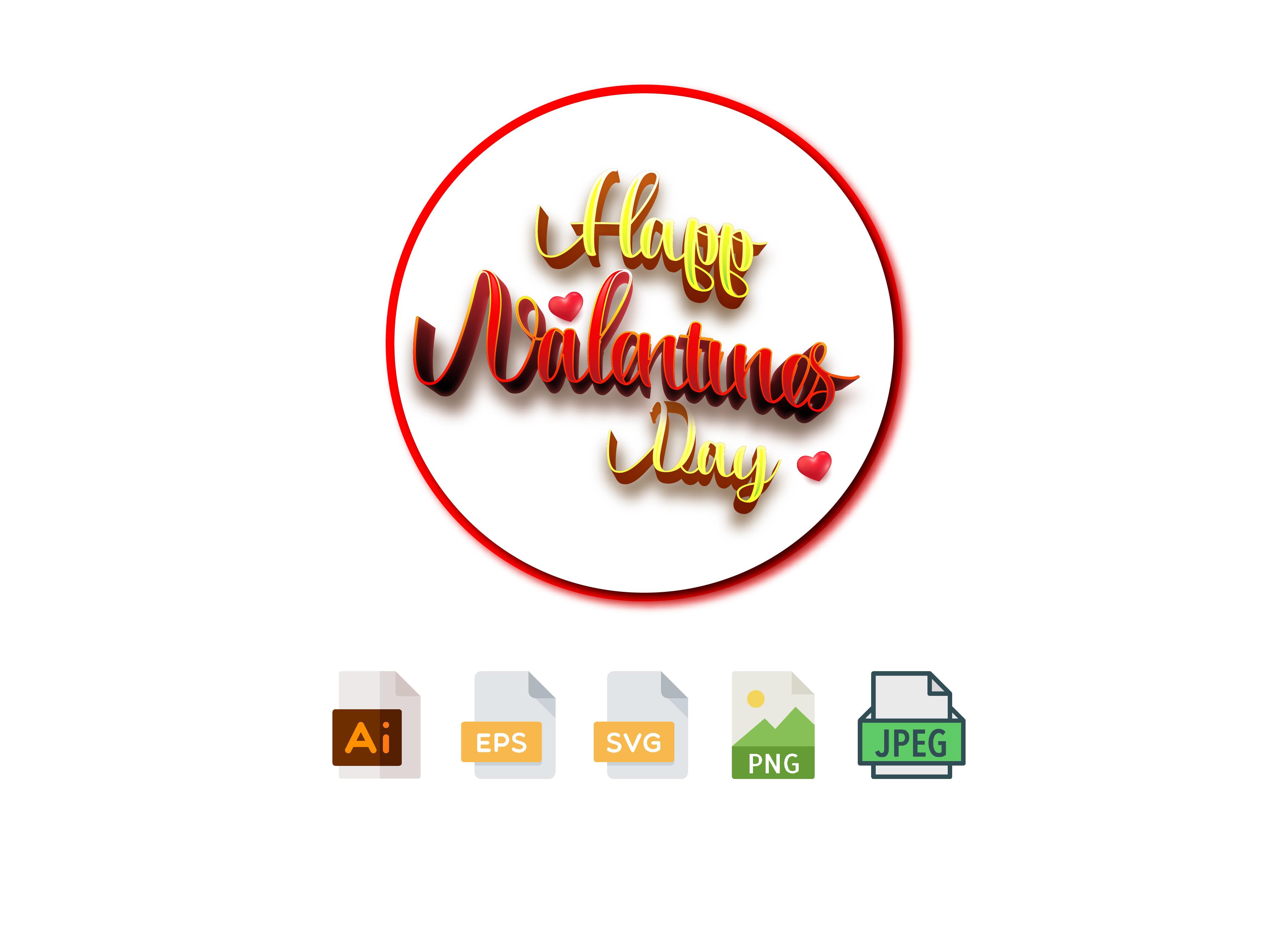 Valentines Day 3D SVG