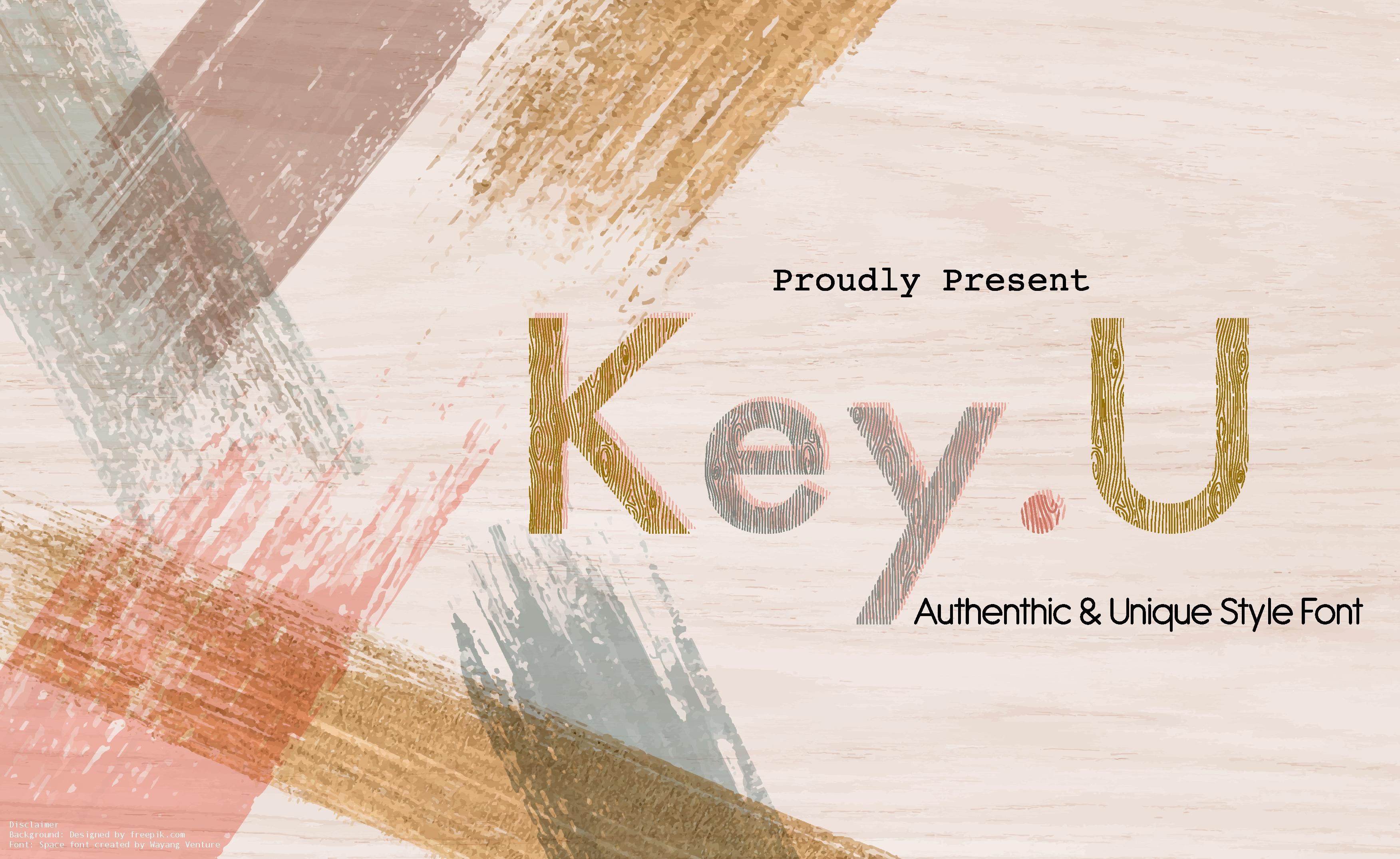 Key U Font