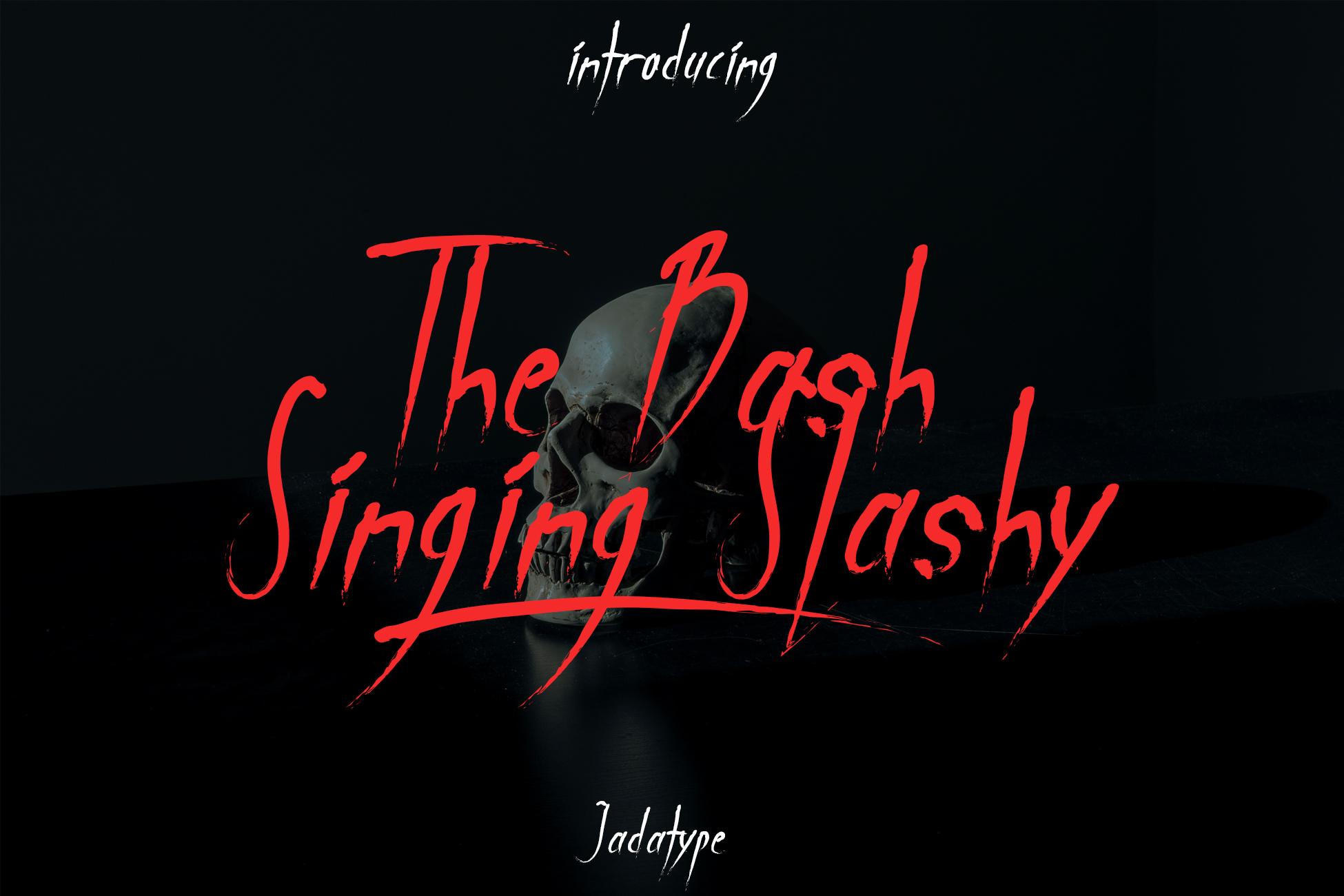 The Bash Singing Slashy Font