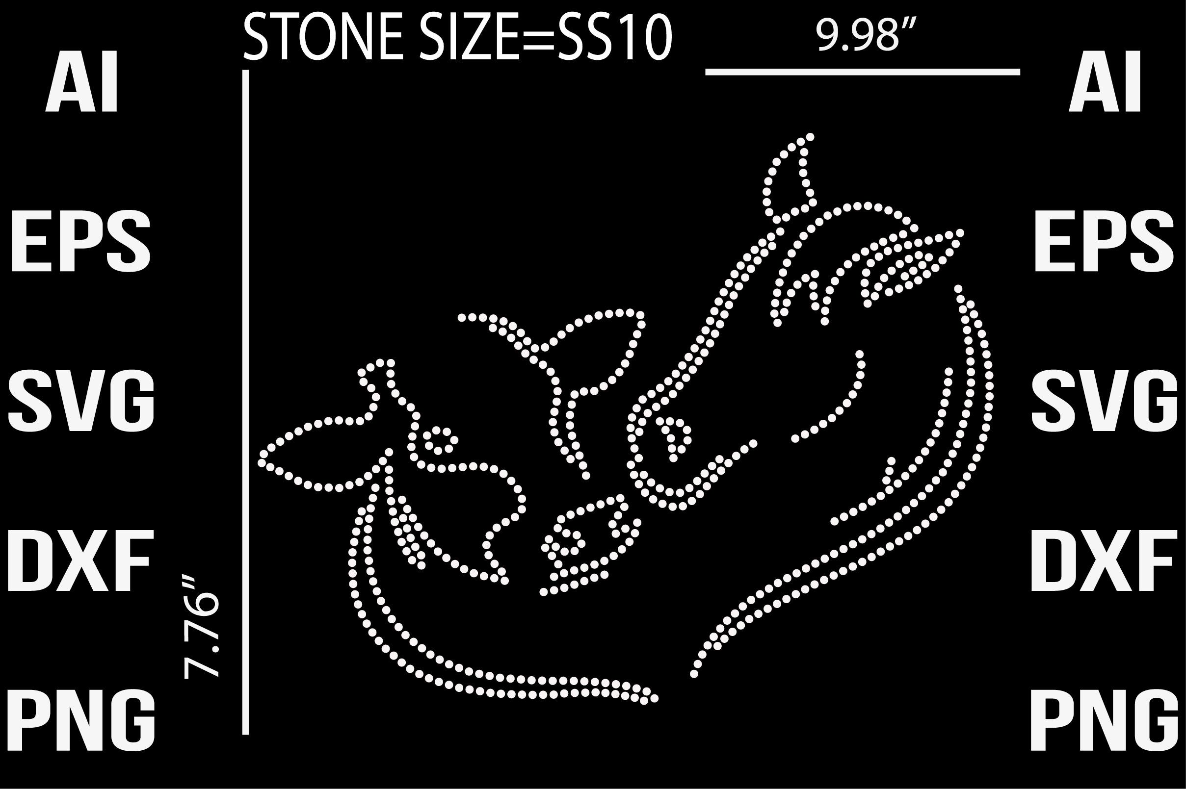 Dog Rhinestone Templates Design