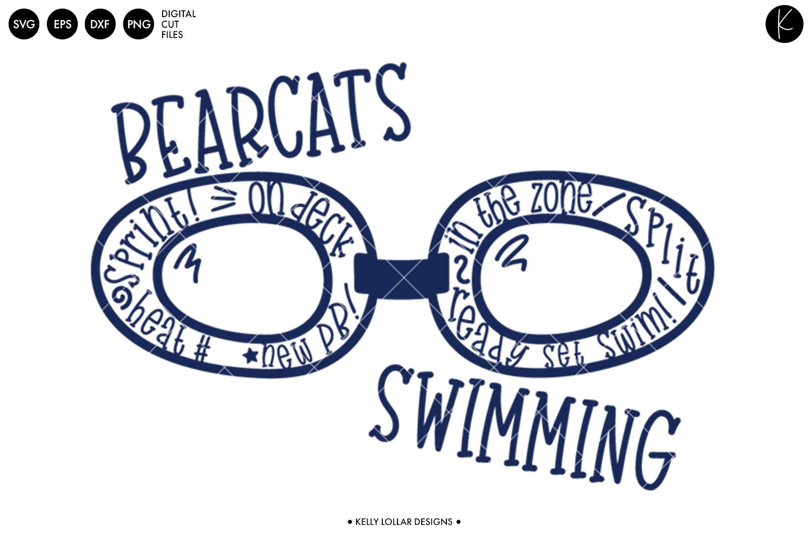 Bearcats Swimming Word Art