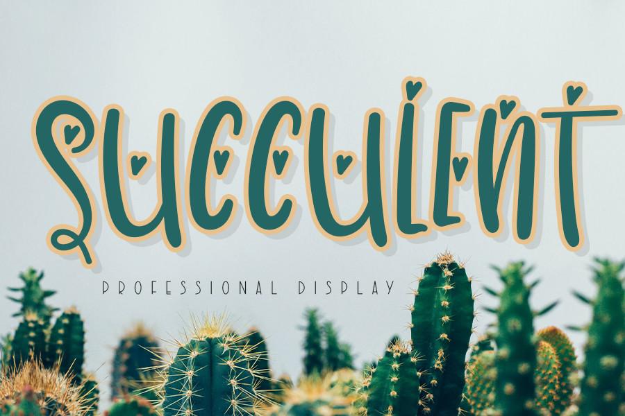 Succulent Font