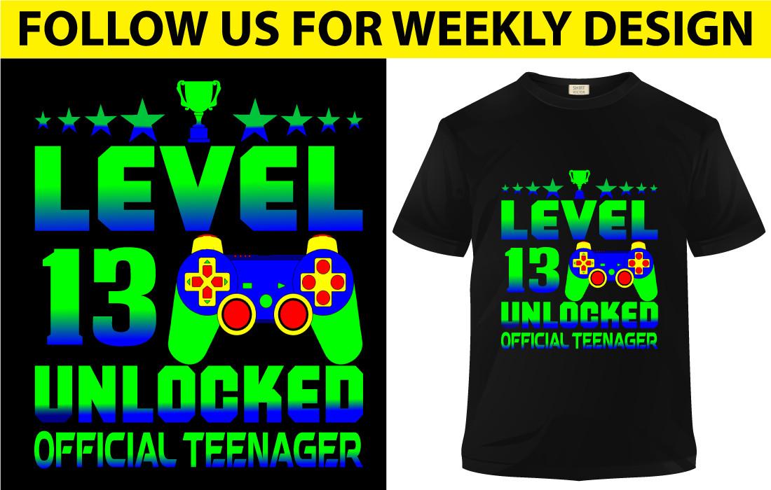 Level Unlocked Official Teenager Shirt