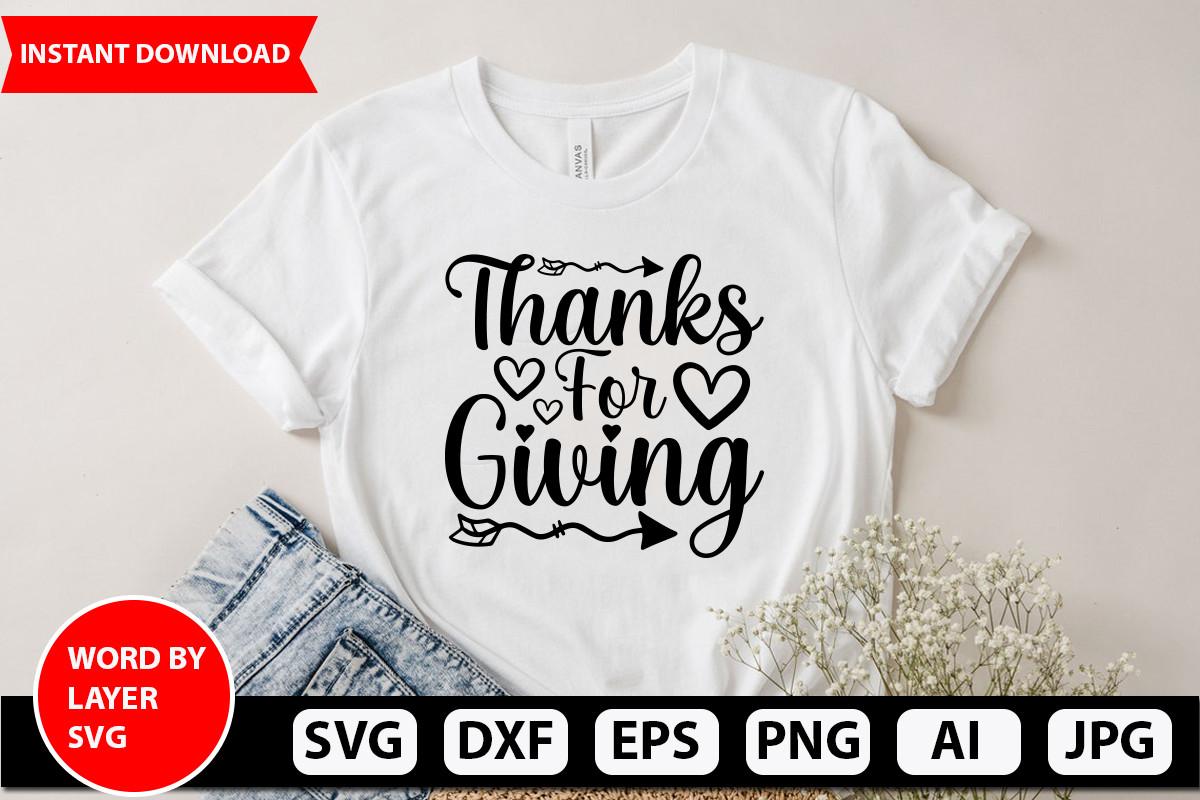 Thanks for Giving Svg Design