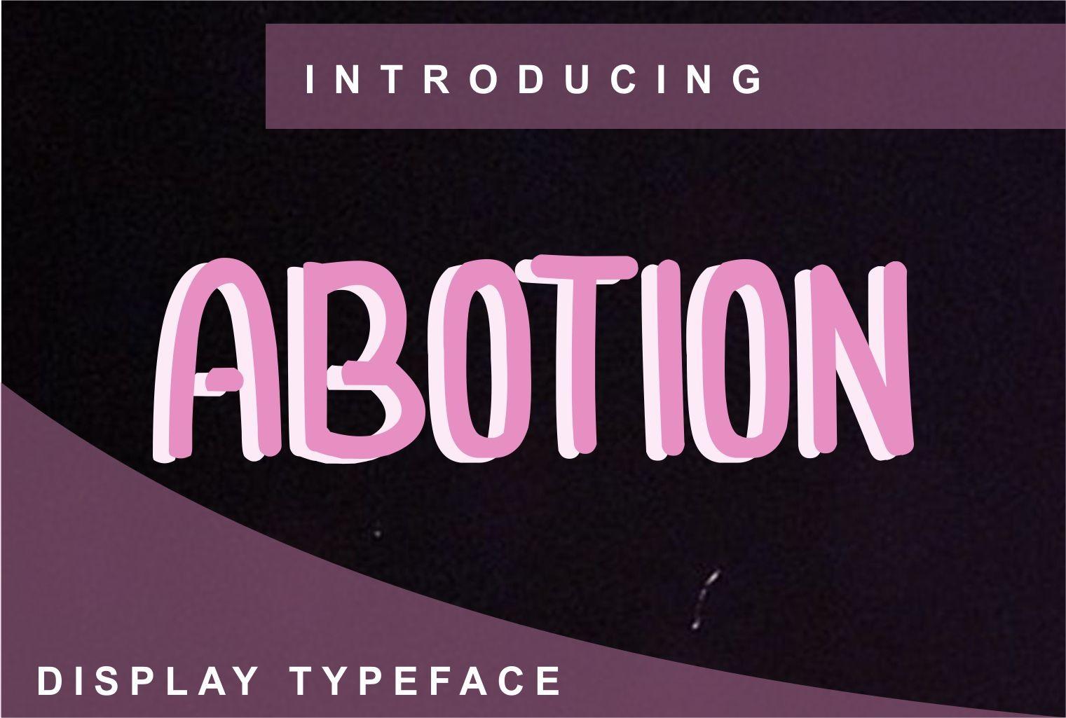 Abotion Font
