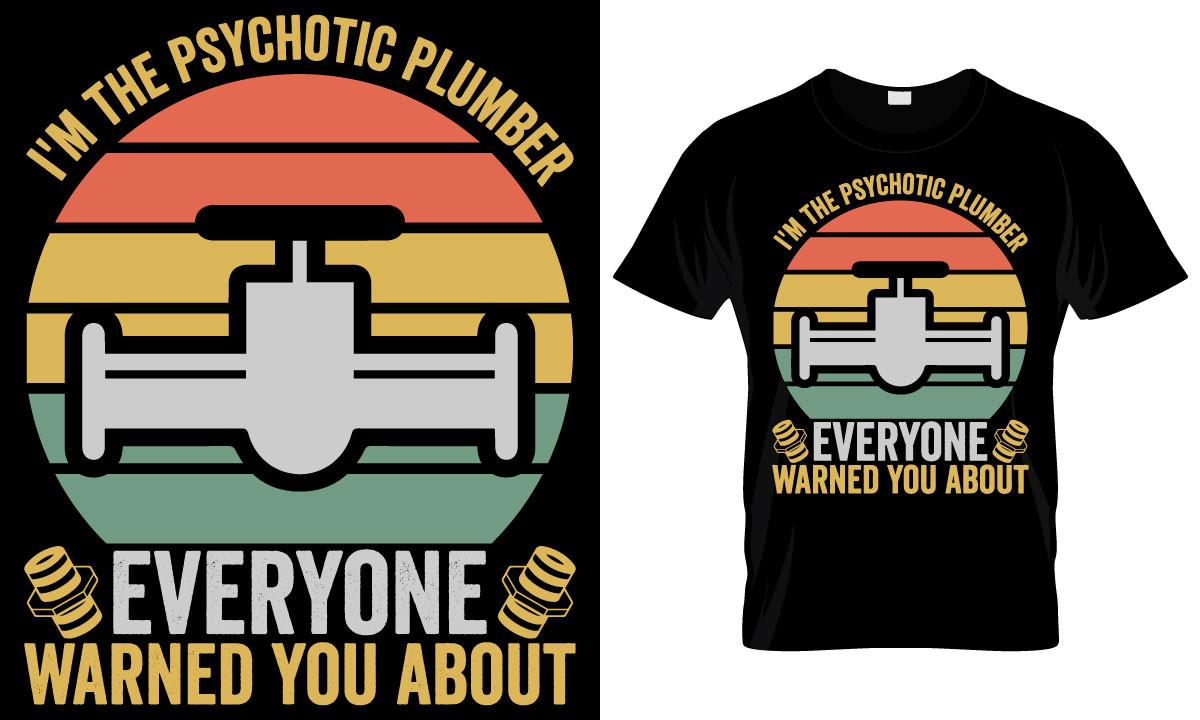 Plumber T Shirt Design Template