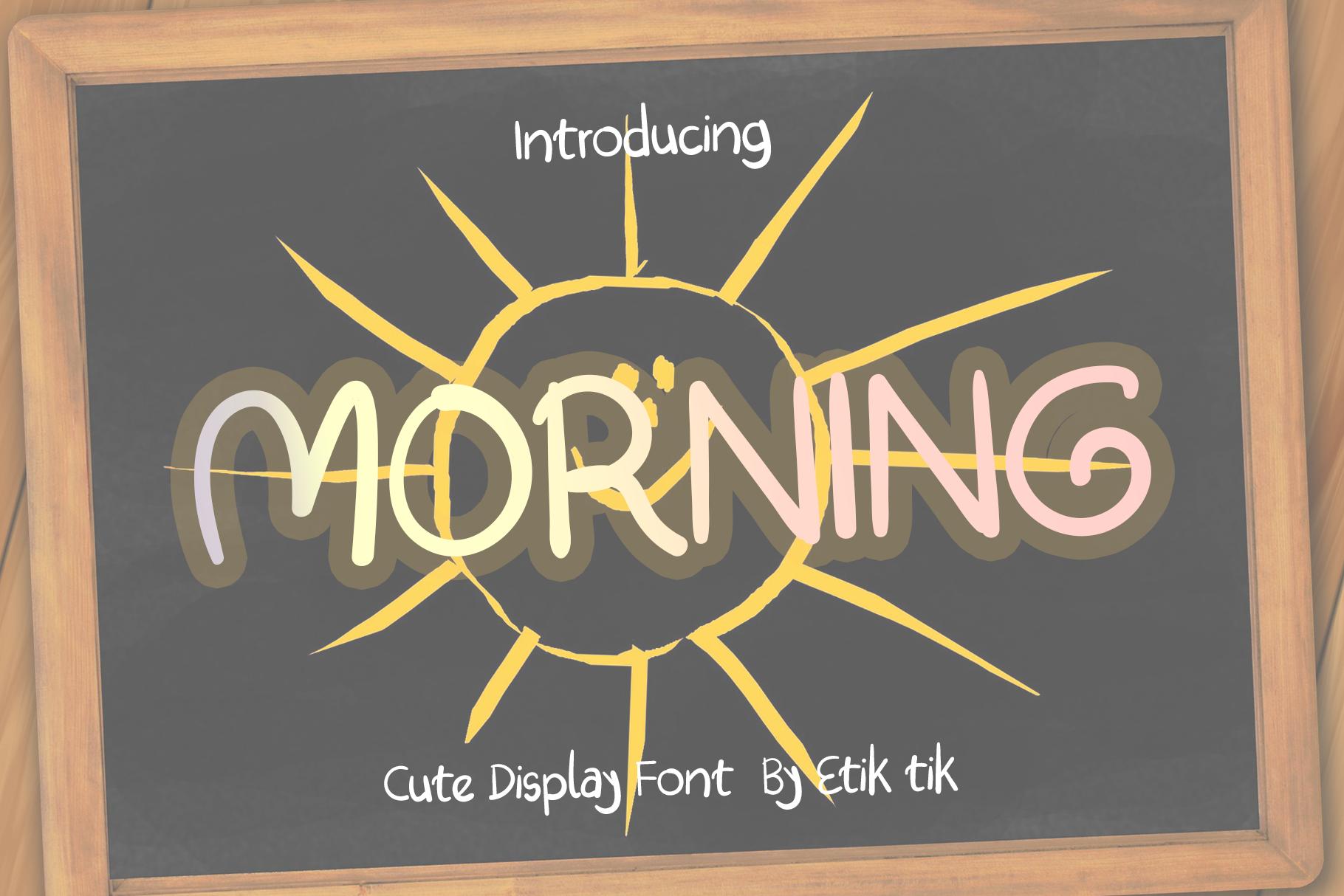 Morning Font