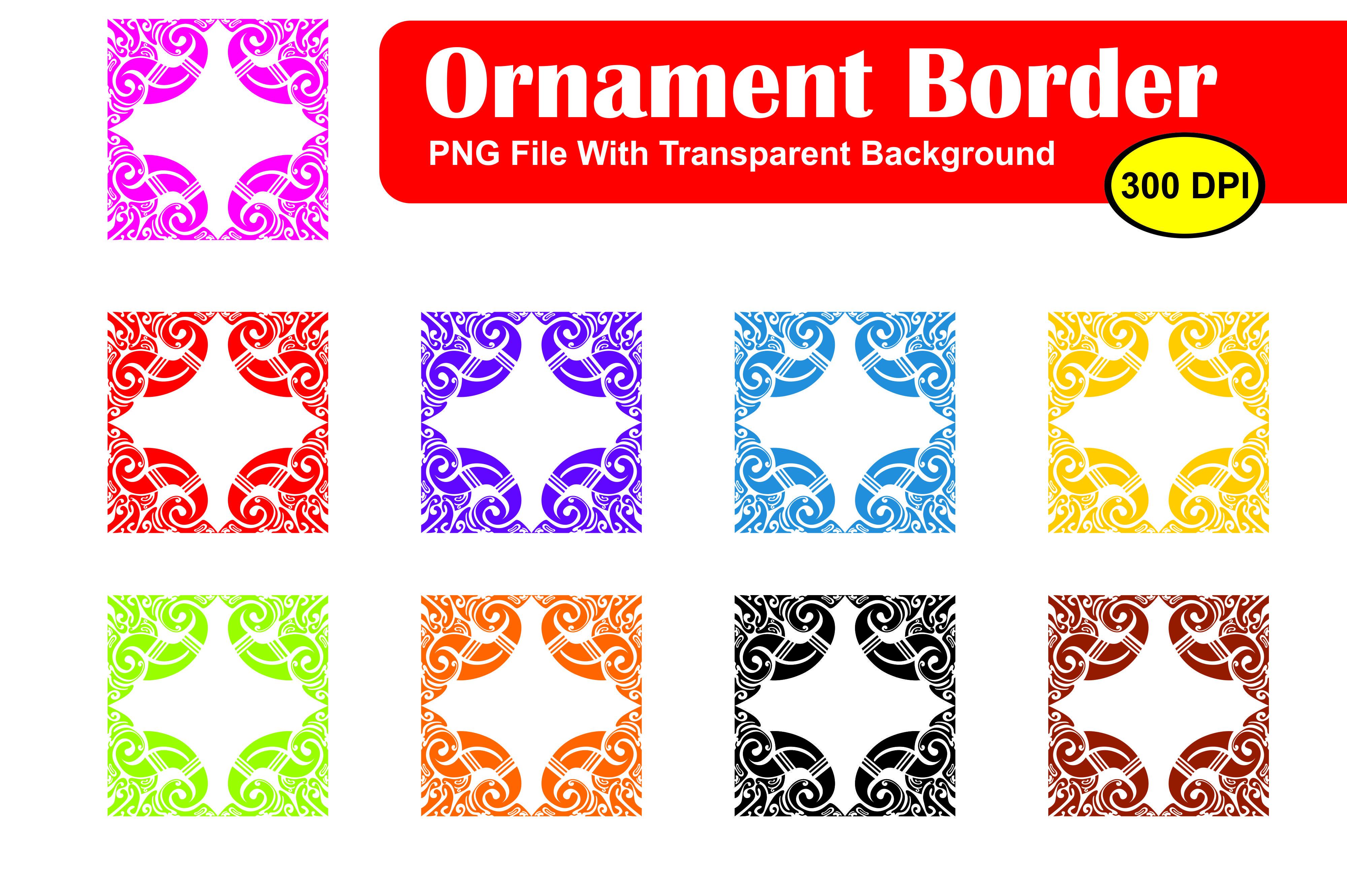 Bundle of Ornament Border Vector
