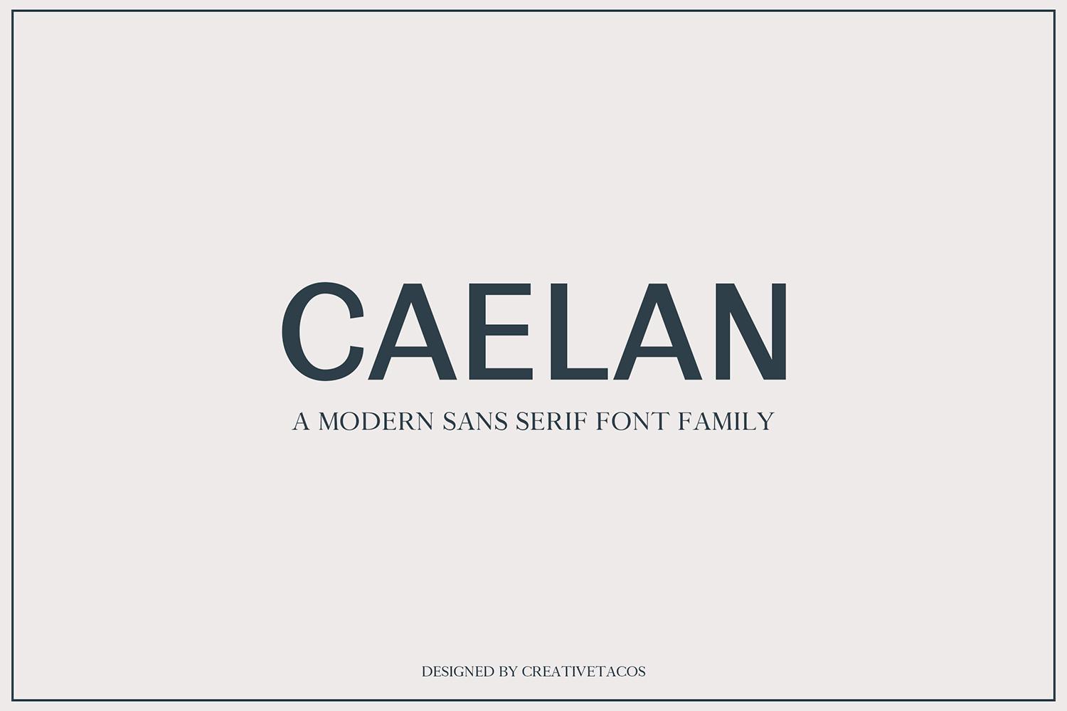 Calean Family Font