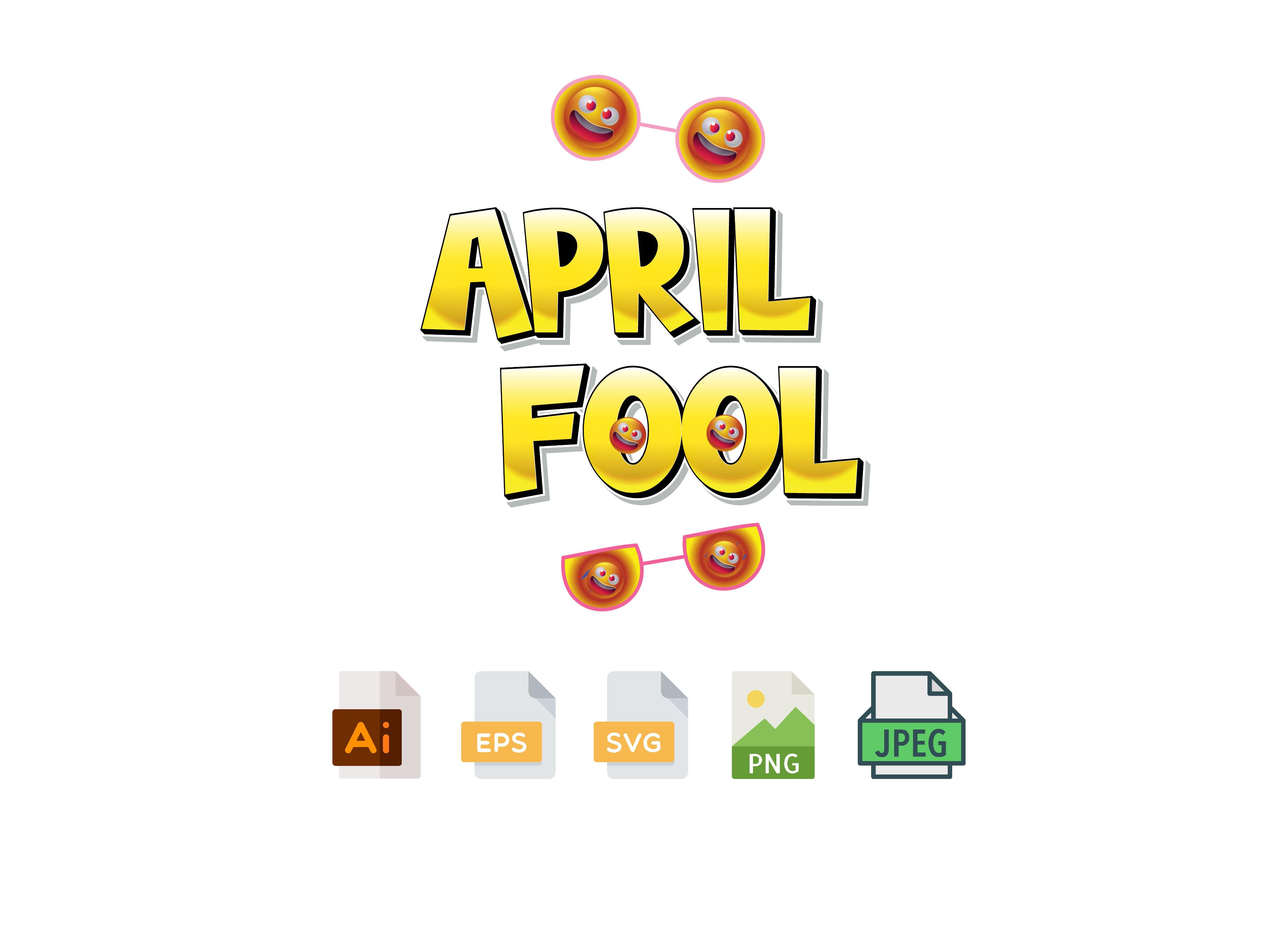 April Fools Day Design SVG