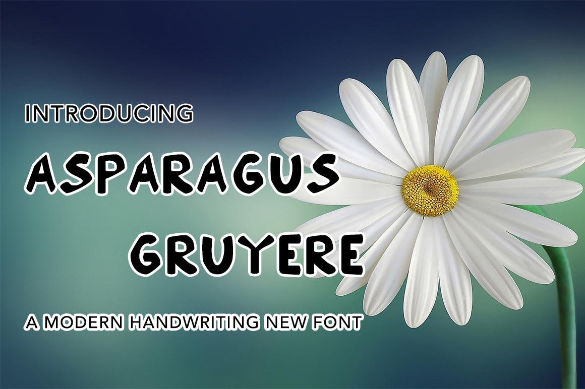 Asparagus Gruyere Font
