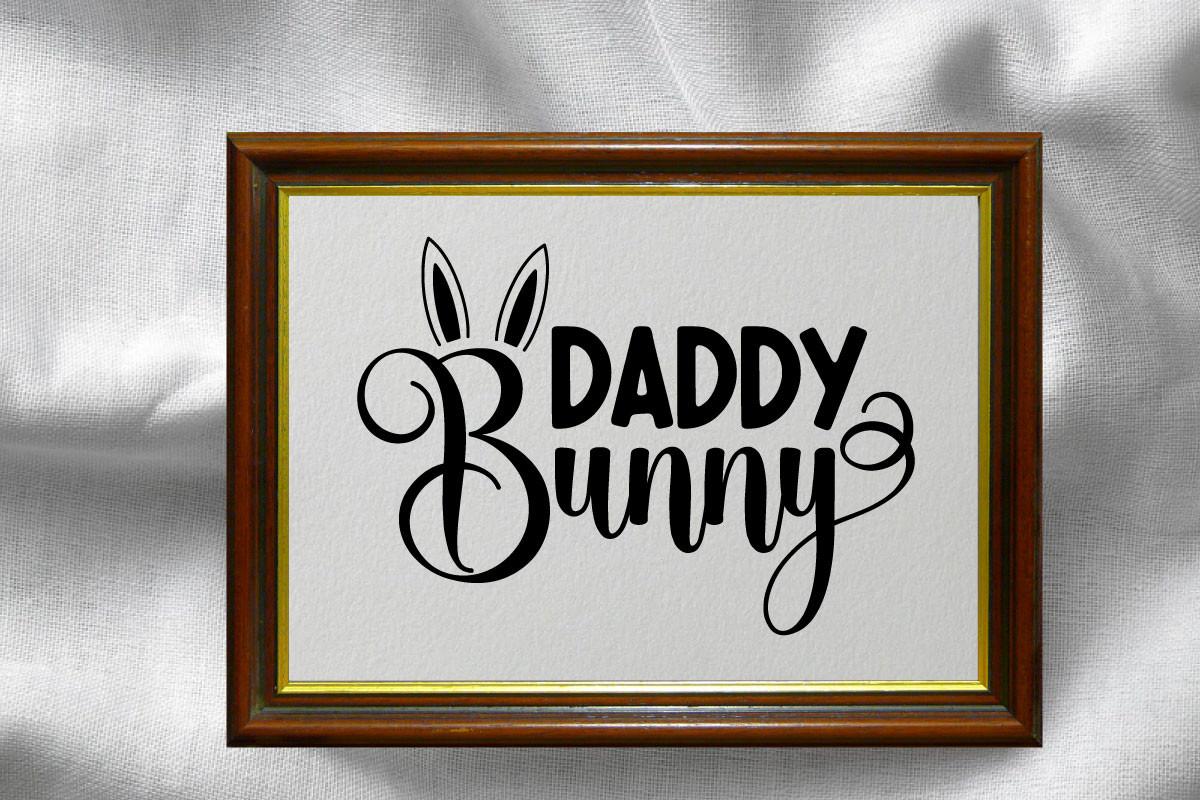 Daddy Bunny SVG Cut File