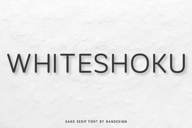 Whiteshoku Font