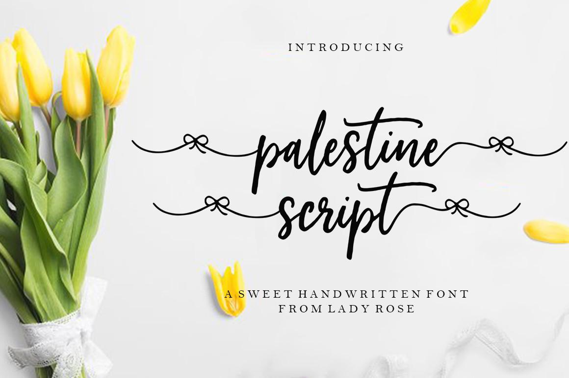 Palestine Script Font