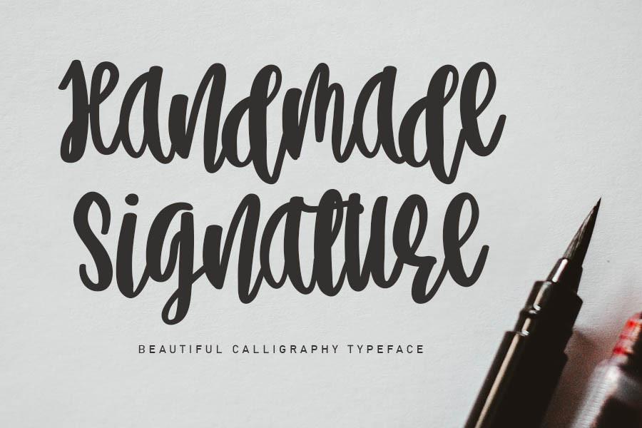 Handmade Signature Font