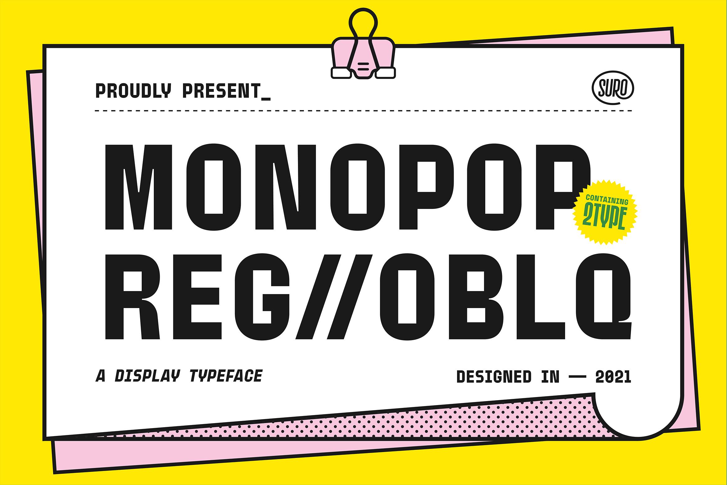 Monopop Font