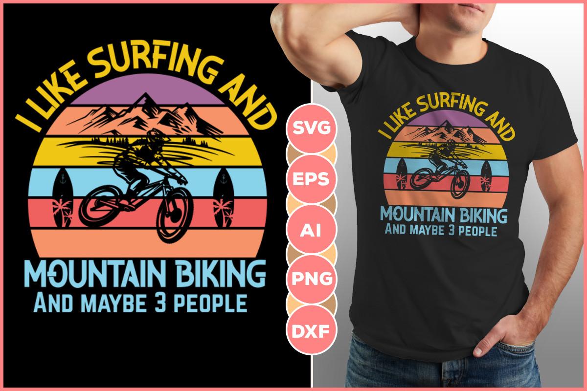 Mountain Bike Retro Design Lover Svg