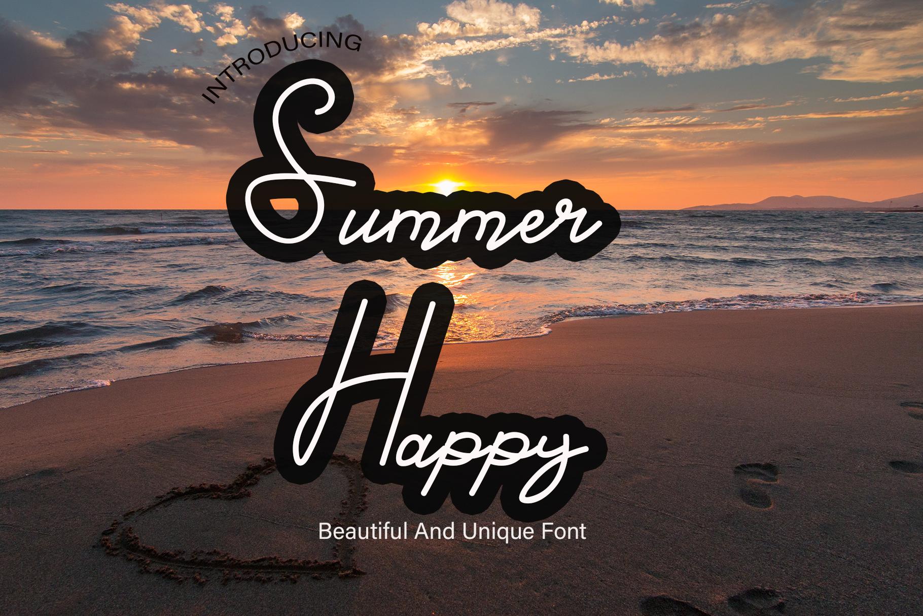 Summer Happy Font