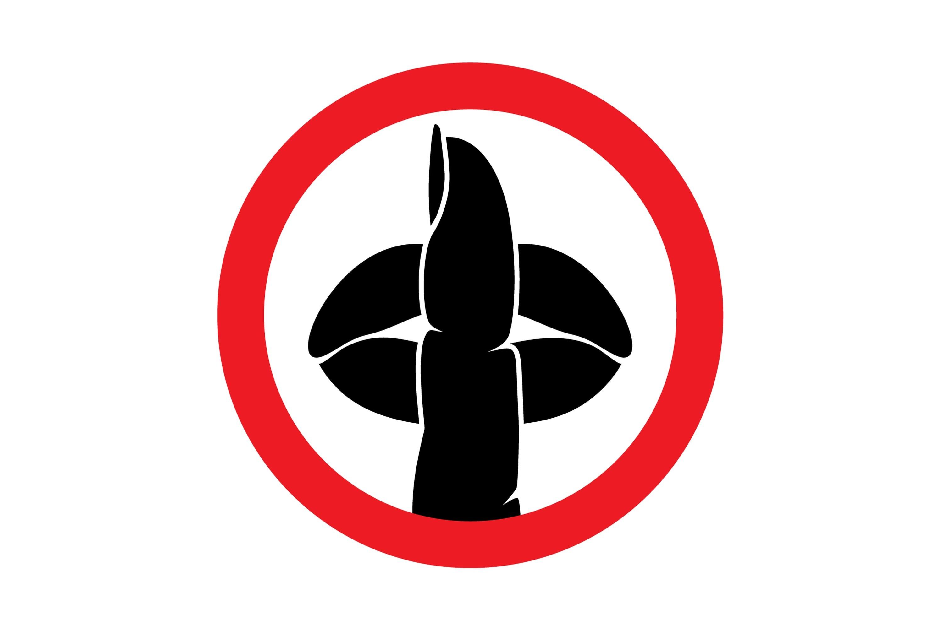 Silence Sign Do Not Speak