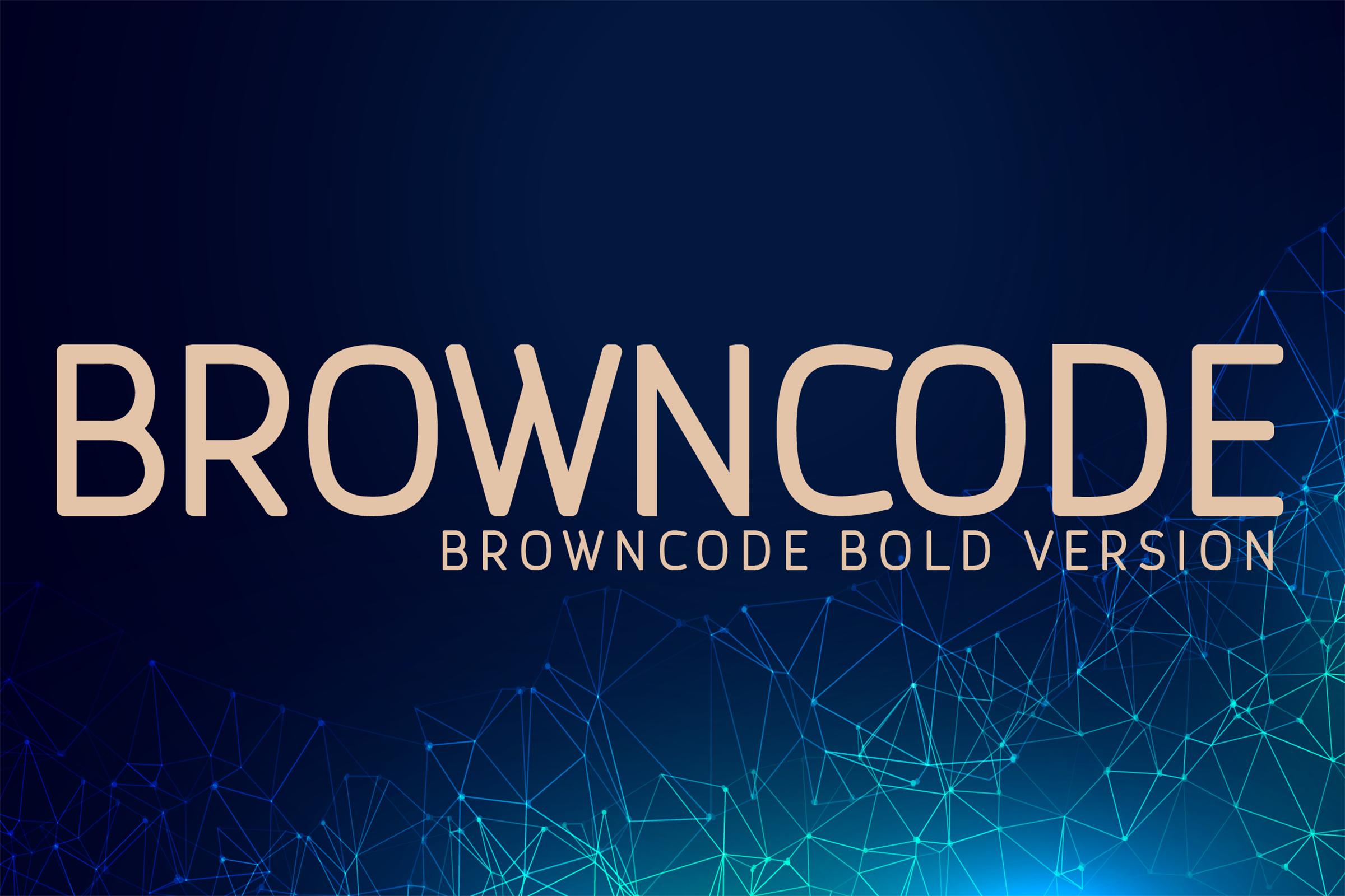 Browncode Bold Font