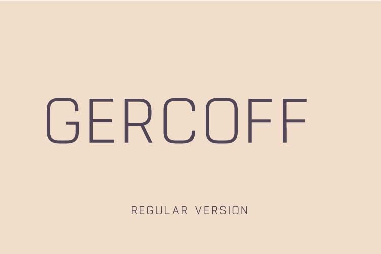 Gercoff Font