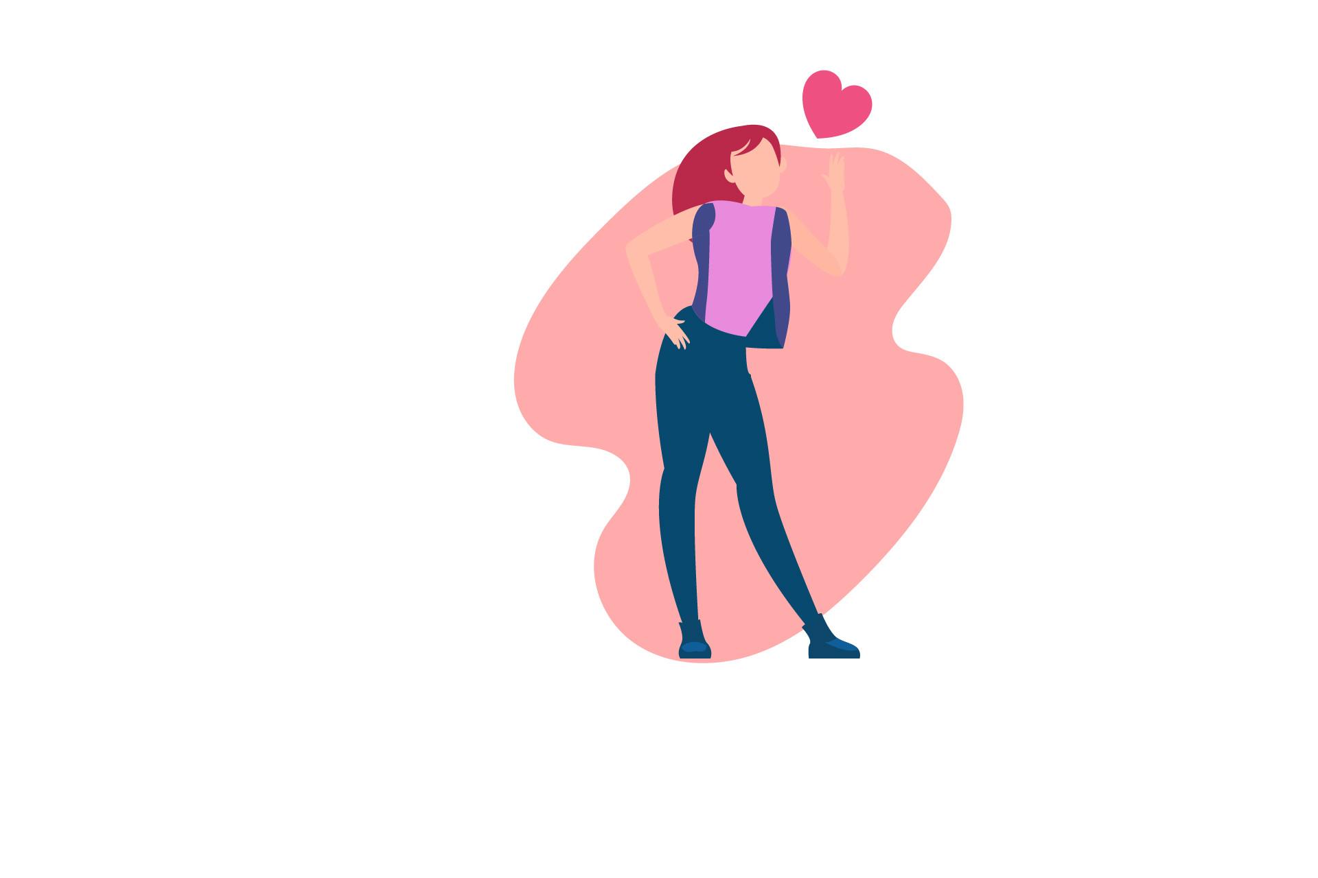 Character Happy Valentine Cartoon Heart