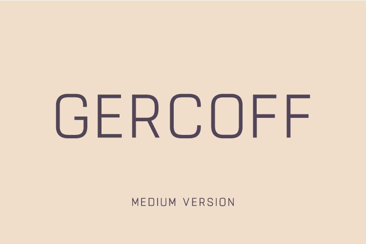 Gercoff Medium Font
