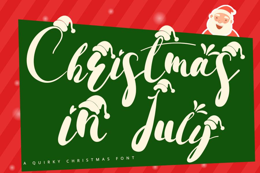 Christmas in July Font
