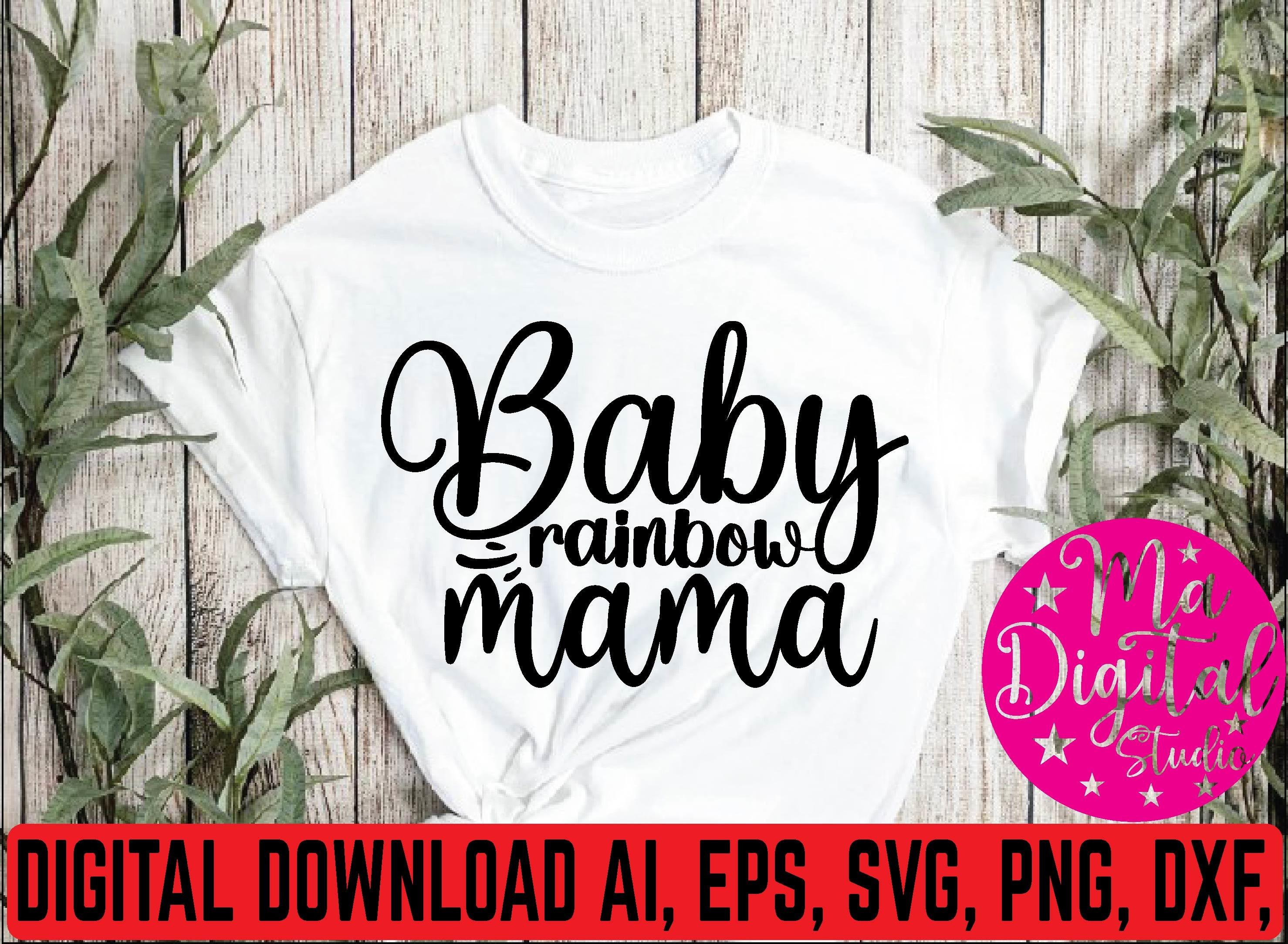 Baby Rainbow Mama Svg