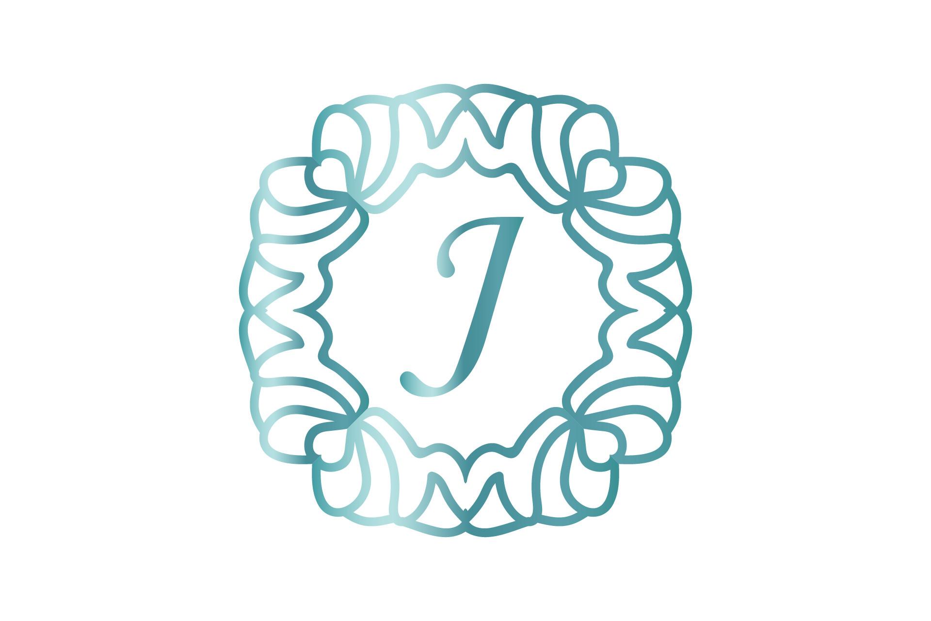Monogram Illustration Alphabet Gradient