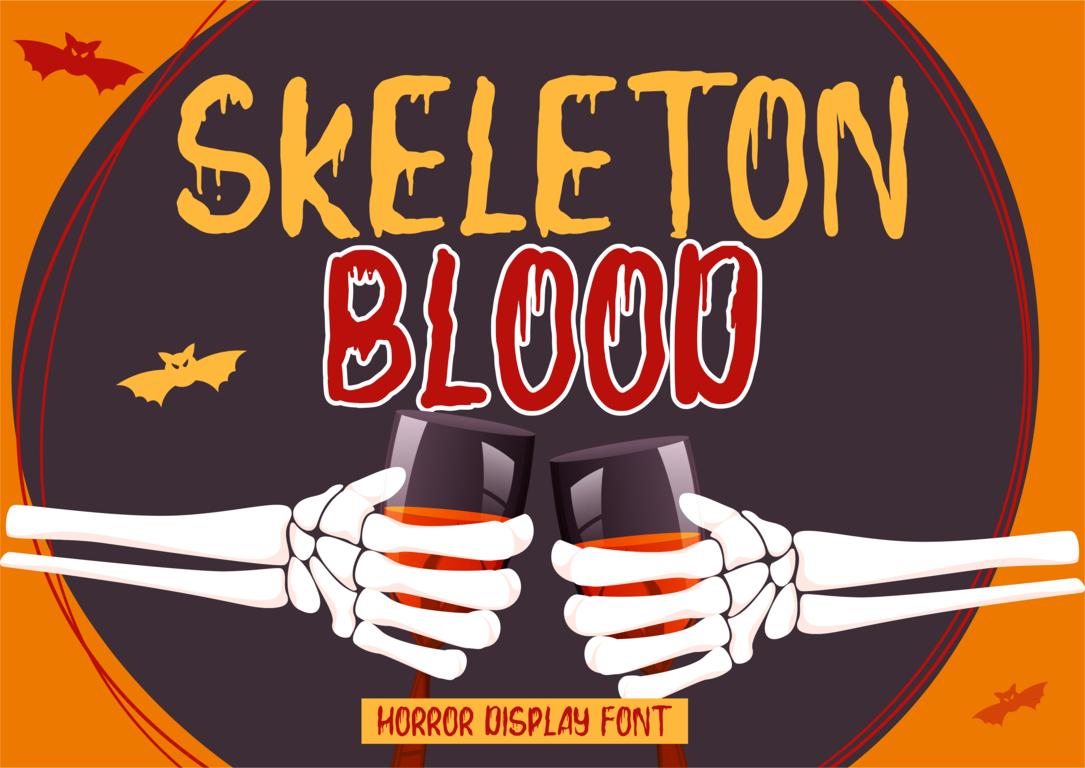 Skeleton Blood Font