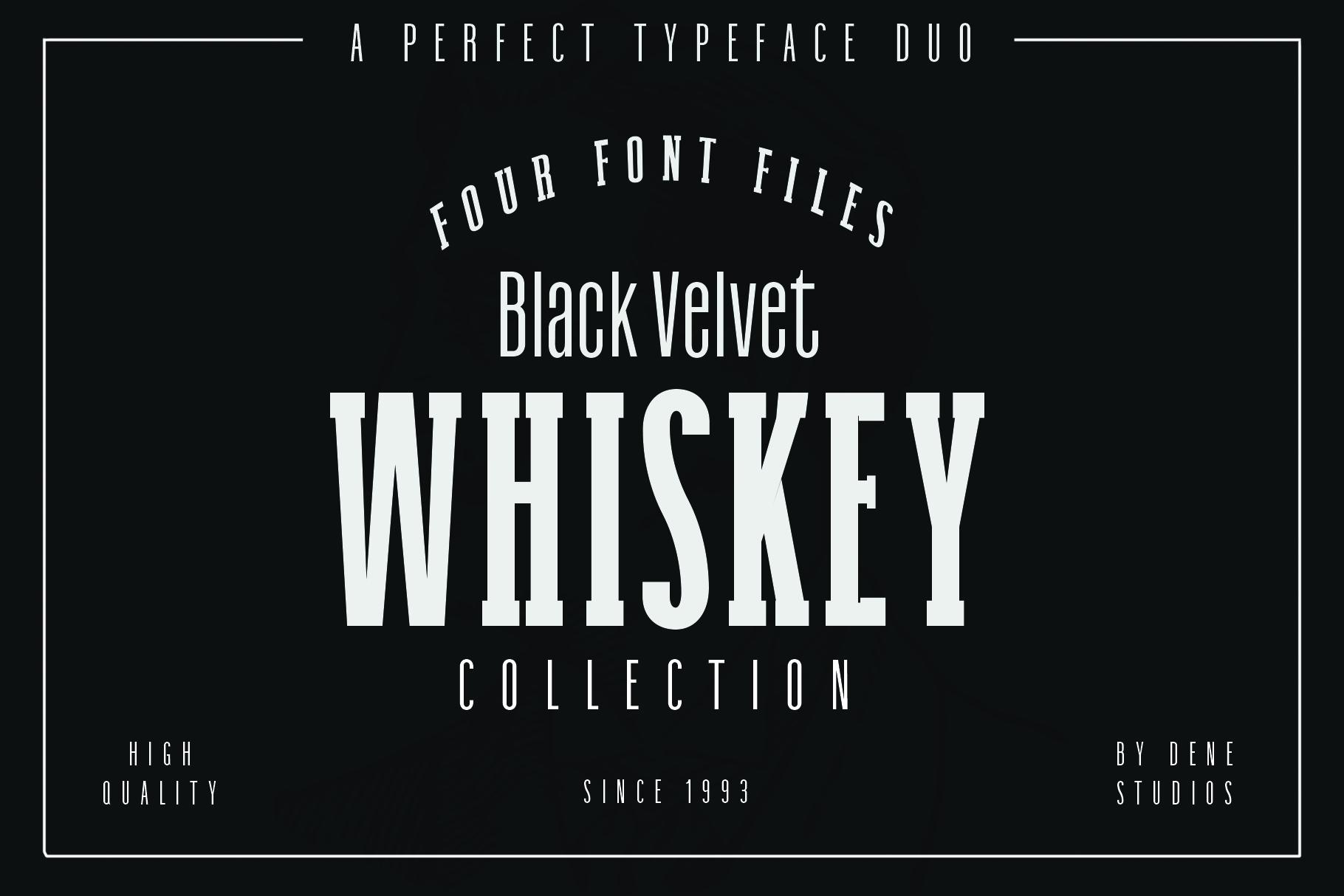 Black Velvet Whiskey Font