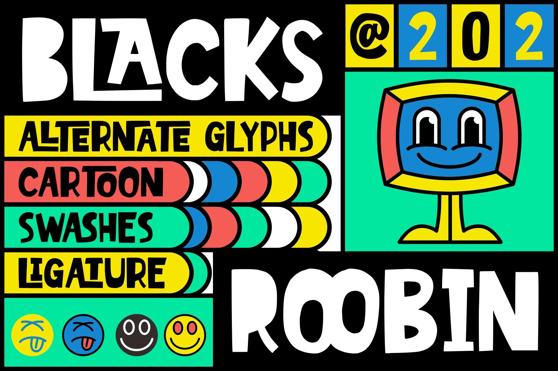 Blacks Roobin Font