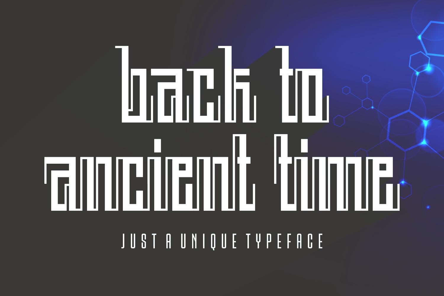 Back to Ancient Time Font