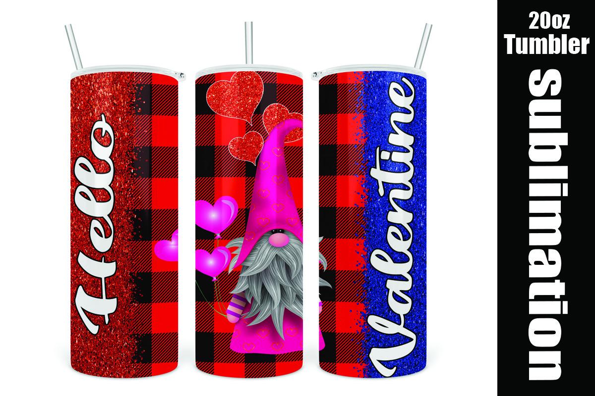Gnome Hello Valentine Tumbler 20oz