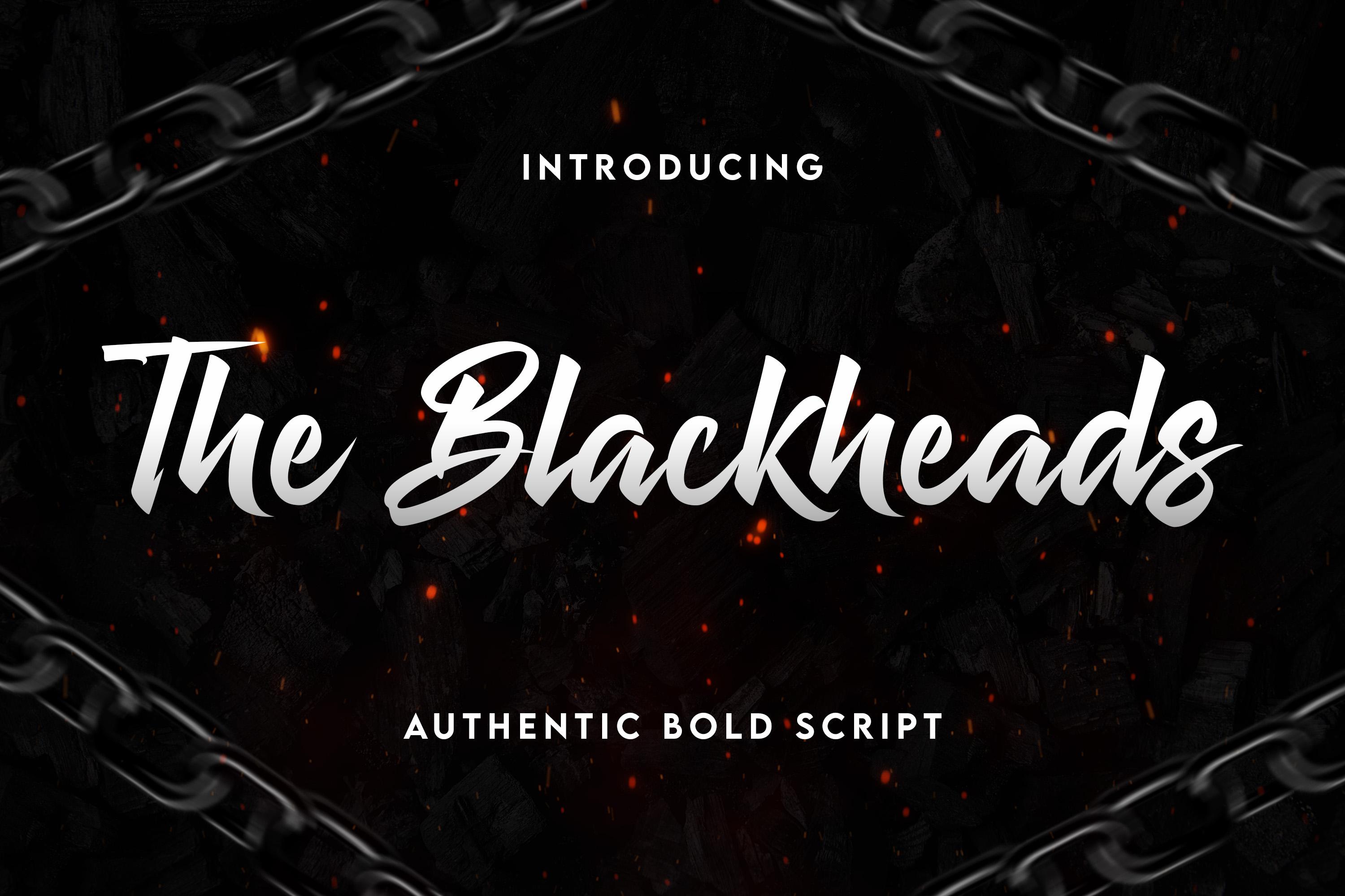 The Blackheads Font
