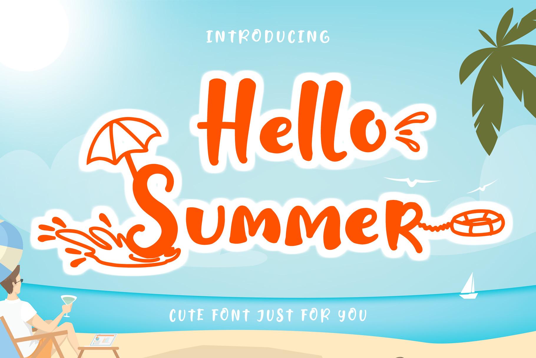 Hello Summer Font