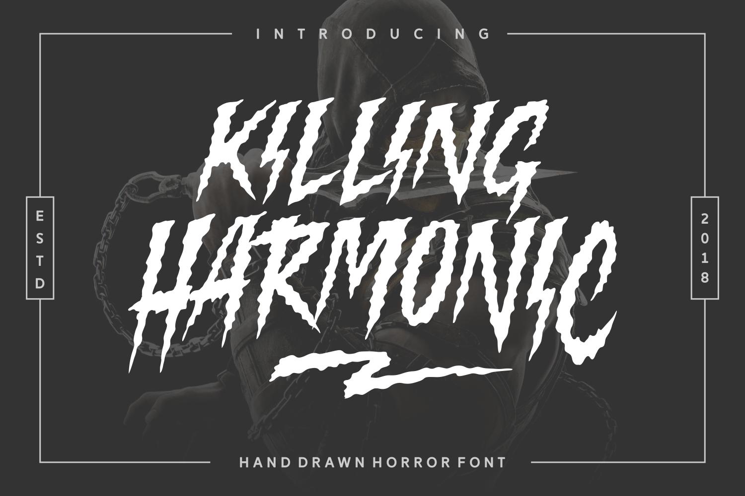 Killing Harmonic Font