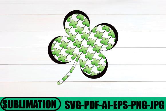 Shamrock Leopard Sublimation Design Svg