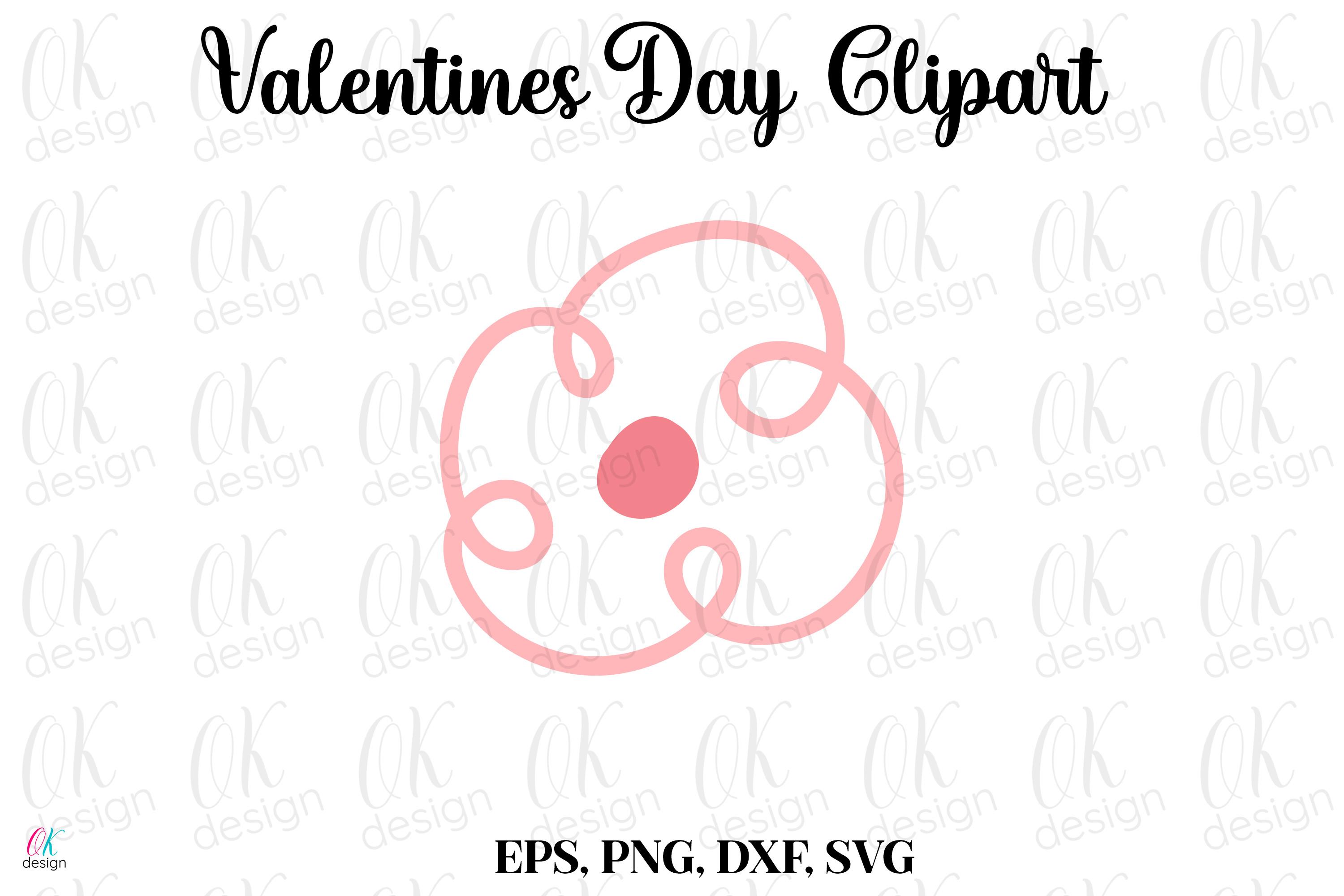 Valentines Clipart SVG, DXF, PNG Files.
