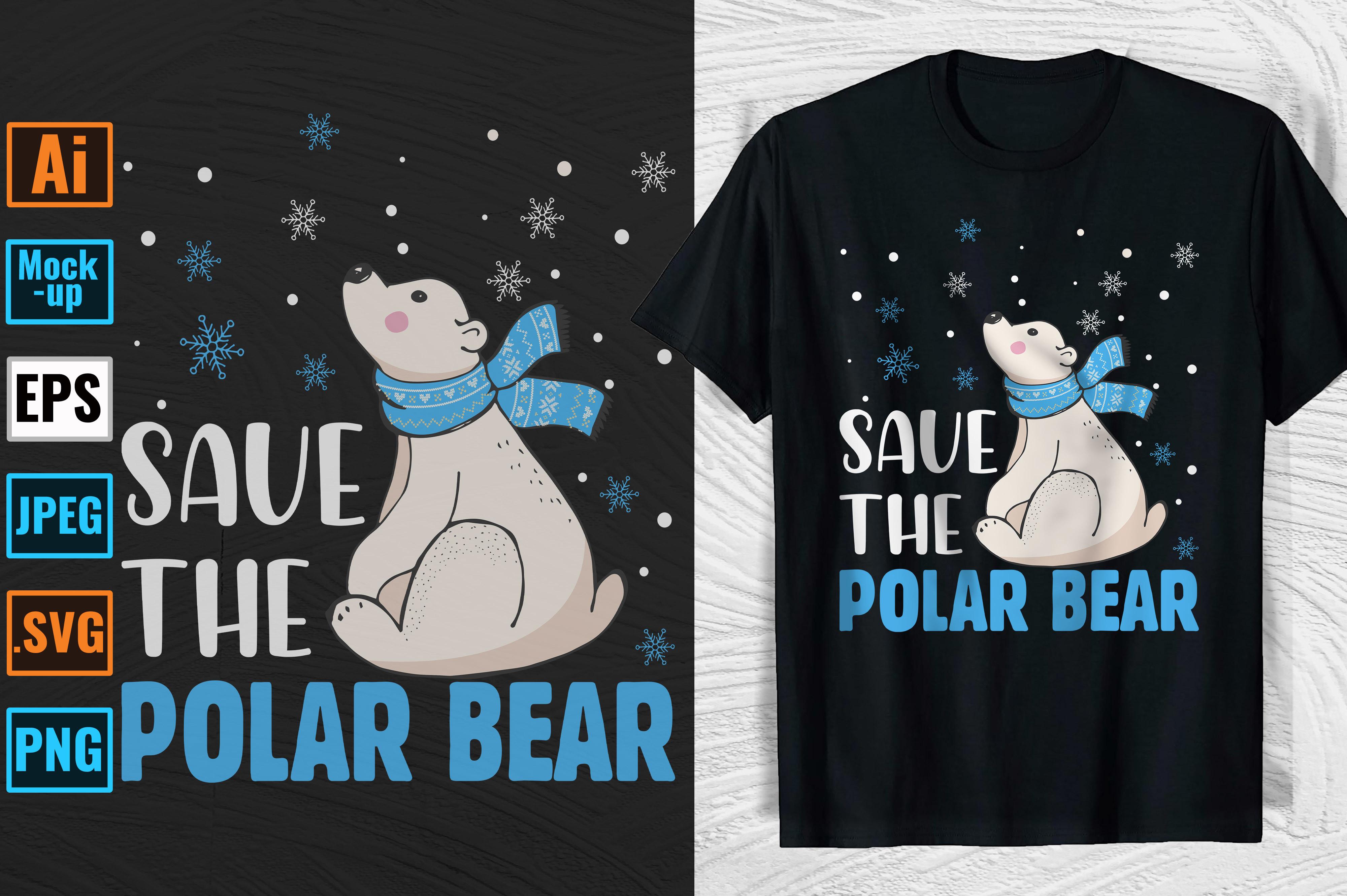 Polar Bear T-shirt and Mug Design