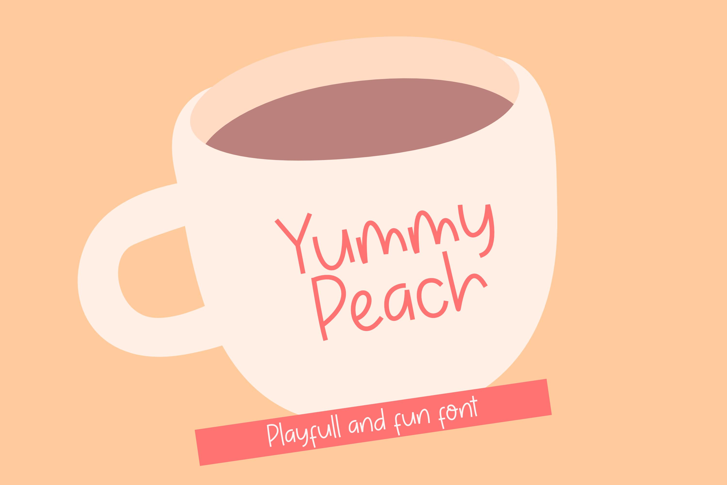 Yummy Peach Font