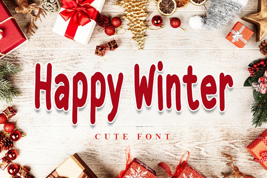 Happy Winter Font