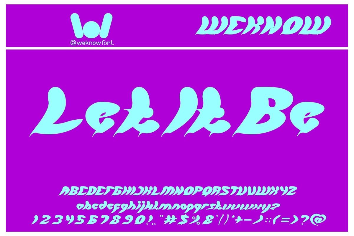 Let It Be Font
