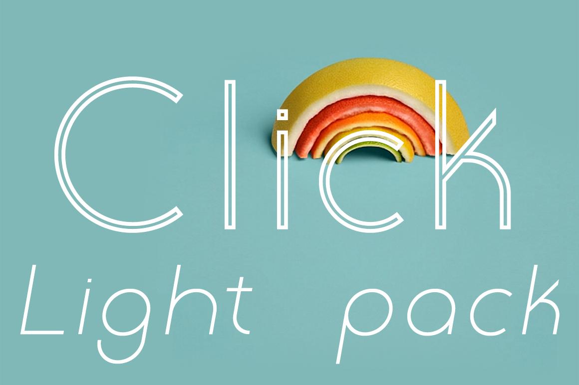 Click Light Pack Font