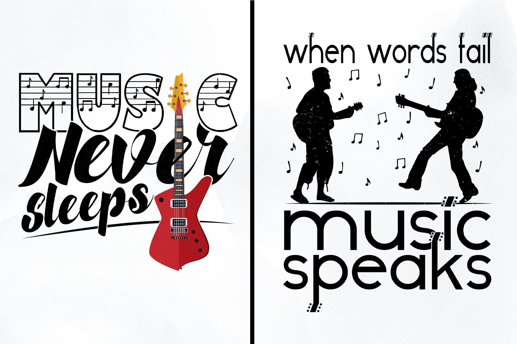 T-Shirt Design-Music