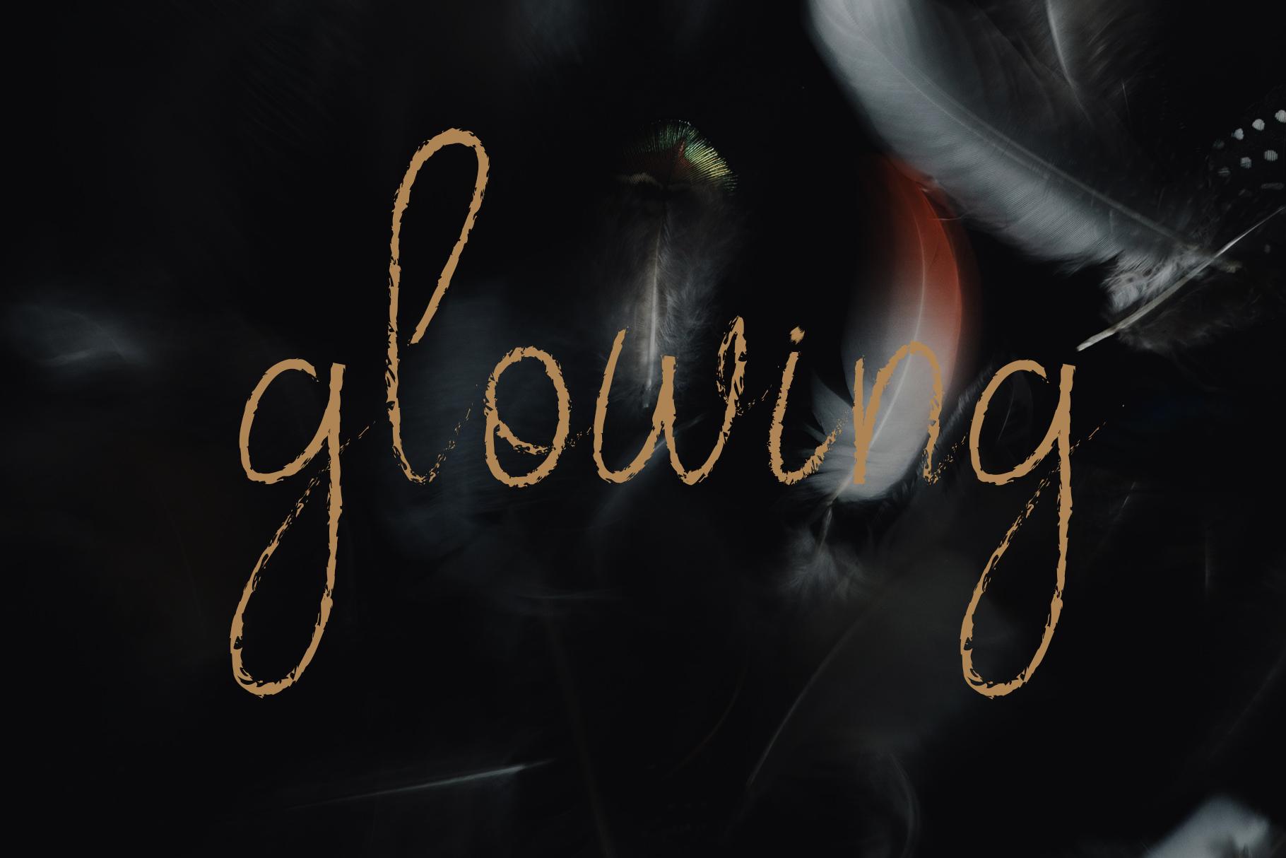 Glowing Font