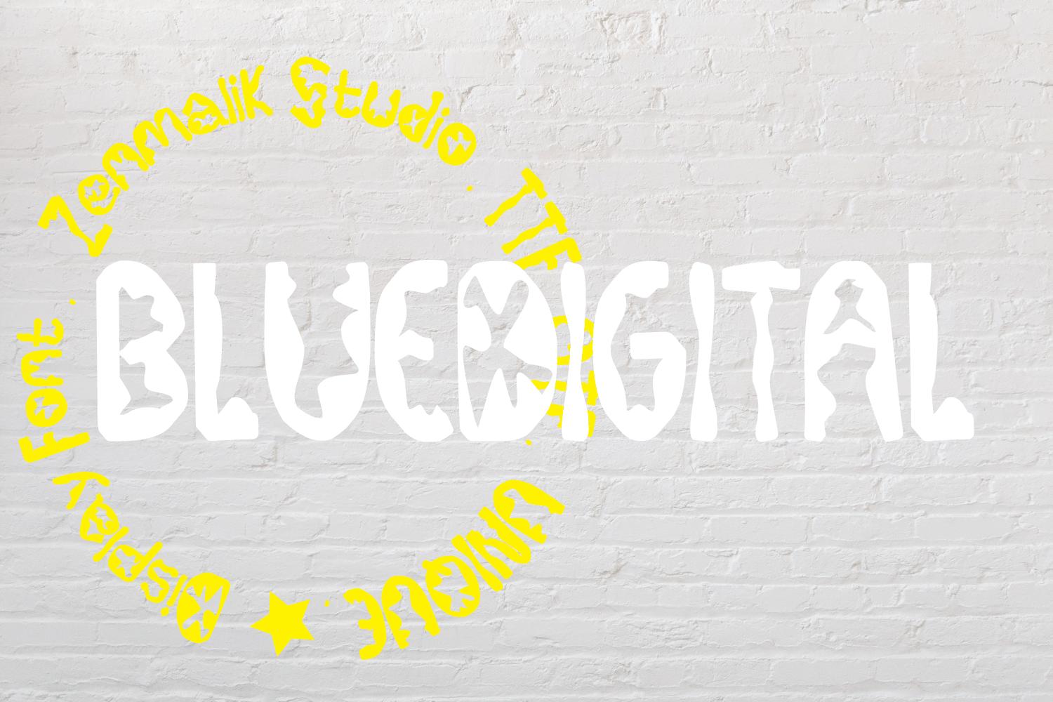BlueDigital Font