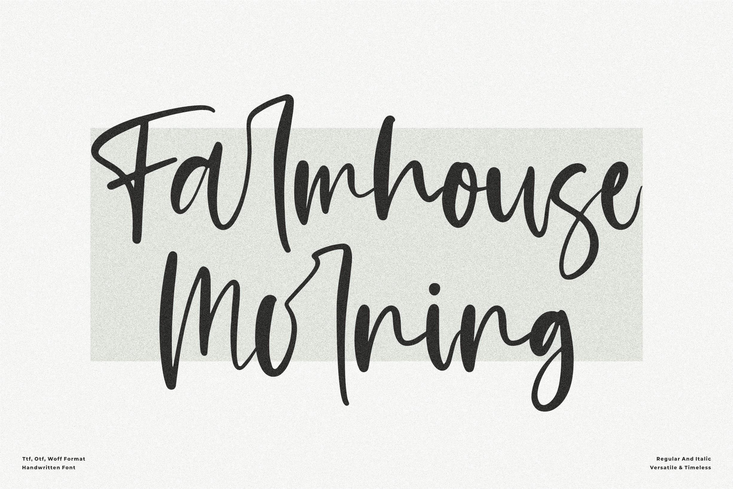 Farmhouse Morning Font