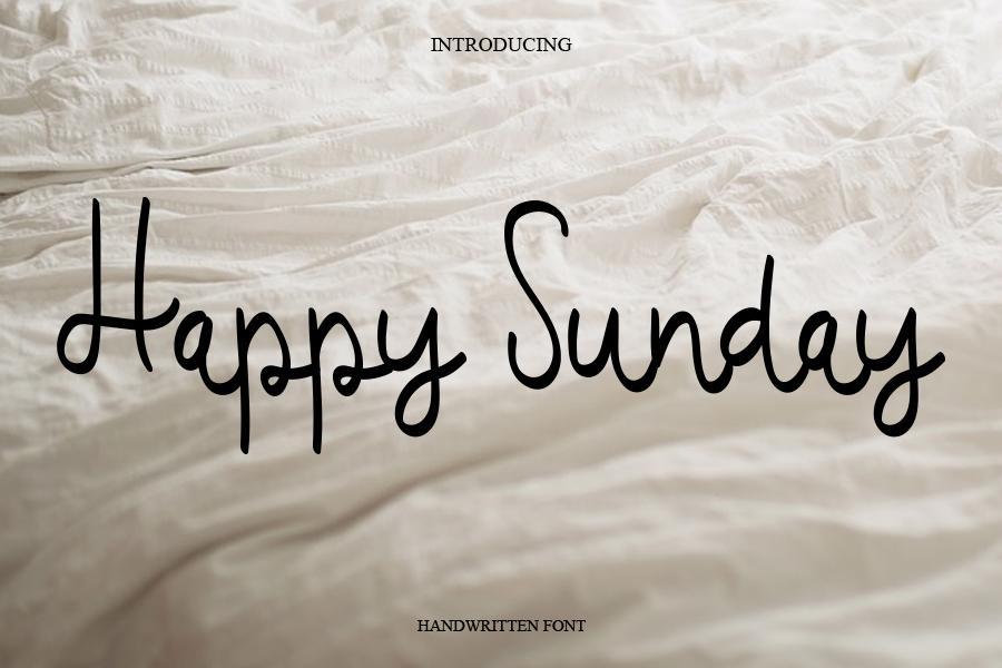 Happy Sunday Font